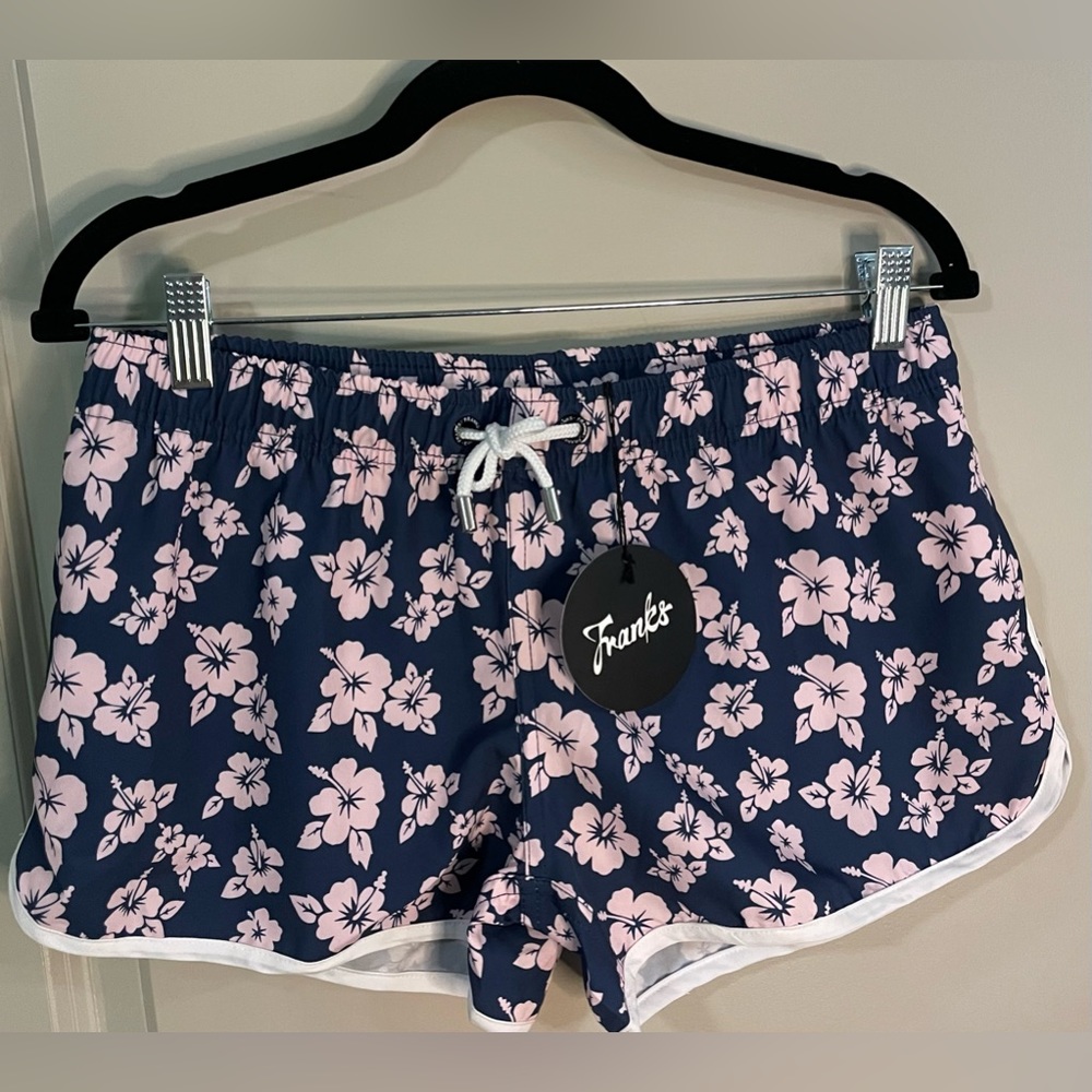 New with tags Frank's swim shorts ‘Kawai Midnight’ tropical women's size medium